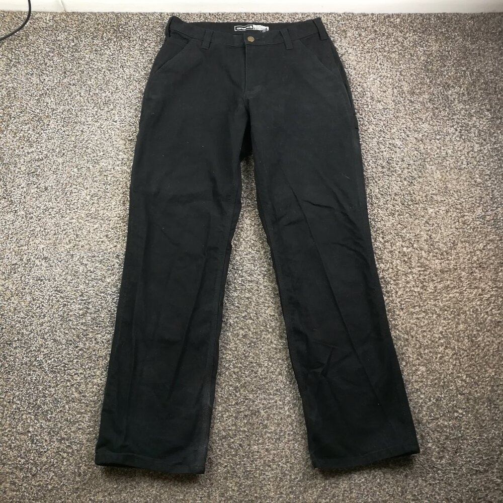 2025 Carhartt Pants 103279 BLK 32x31 Rugged Flex Canvas Workwear Black Carpenter